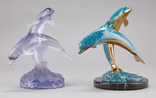 ROBERT WYLAND BRONZE AND ACRYLIC