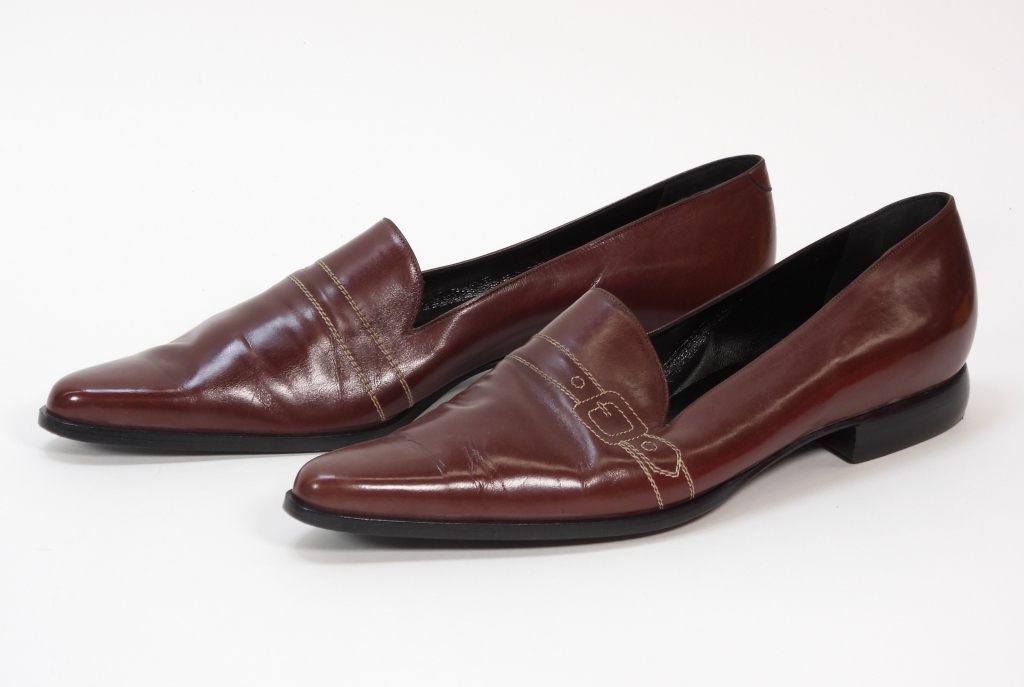ROBERTA DI CAMERINO BROWN LEATHER