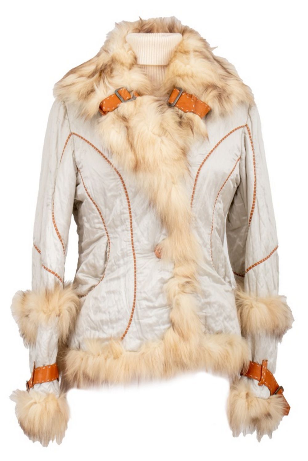 ROBERTA SCARPA FOX FUR-TRIMMED