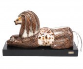 ROBERTO ESTEVEZ LION SCULPTURE