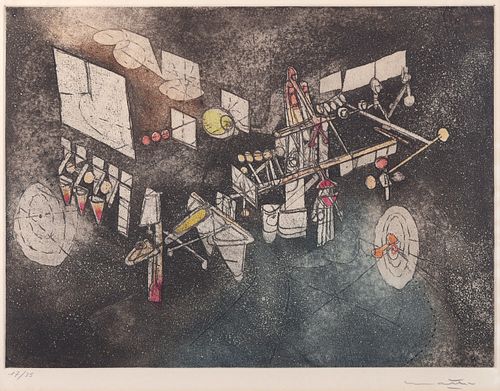 ROBERTO MATTA ABSTRACT INTAGLIO