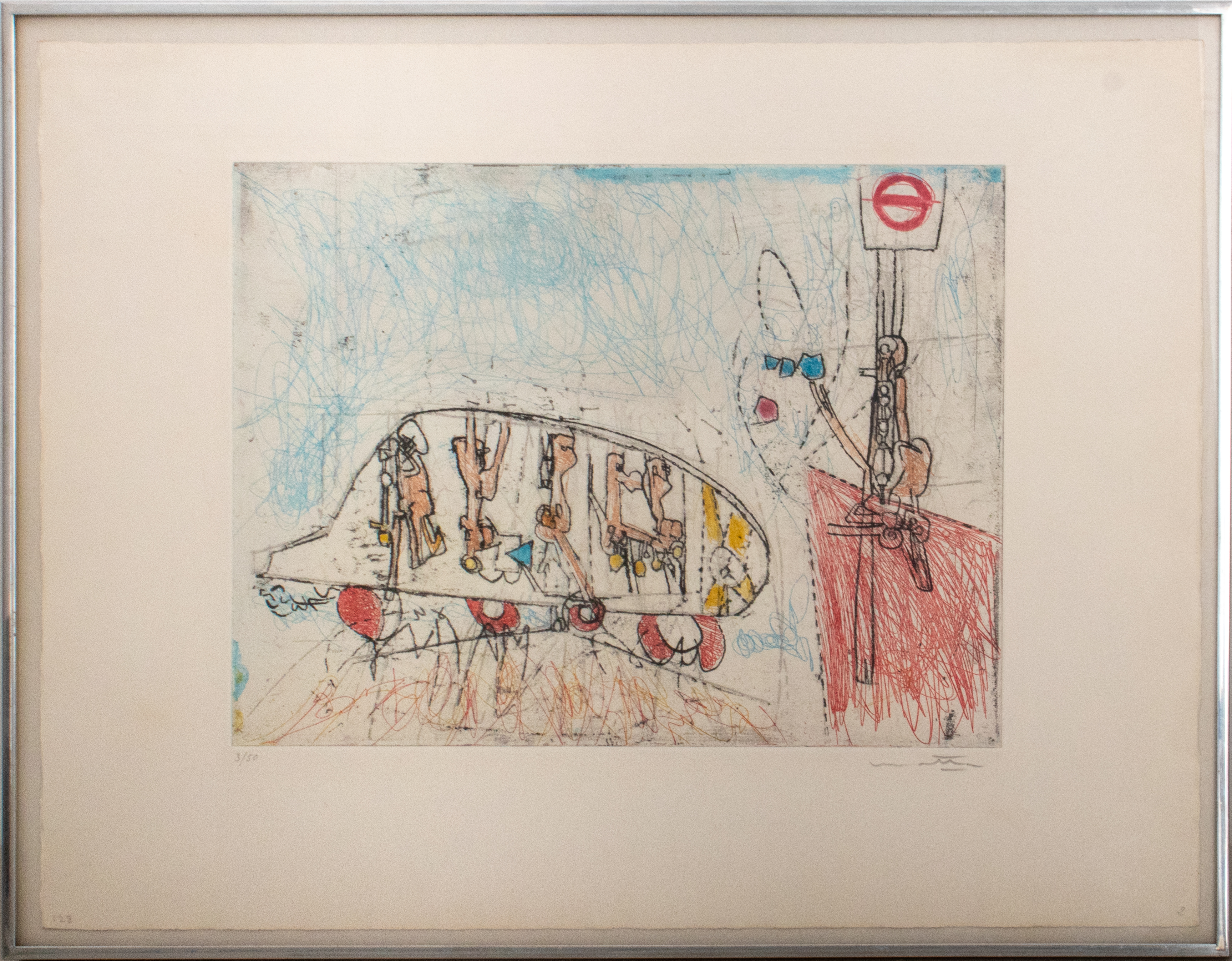 ROBERTO MATTA UNTITLED ETCHING