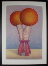 ROBIN DARE MIXED MEDIA PRINT O