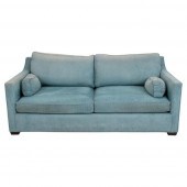 ROBIN'S EGG BLUE CHENILLE TWO-