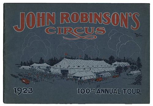 ROBINSON CIRCUS PROGRAM, CHECK,
