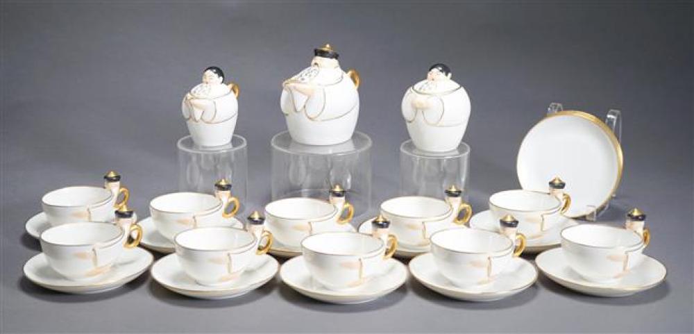 ROBJ PARIS GILT DECORATED WHITE