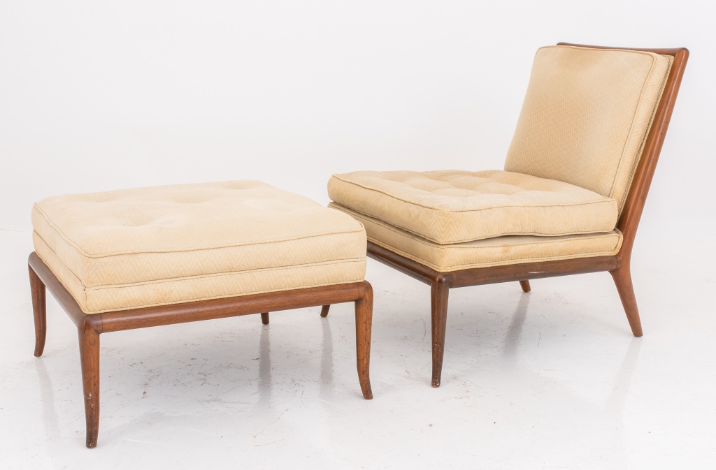ROBSJOHN GIBBINGS SLIPPER CHAIR &