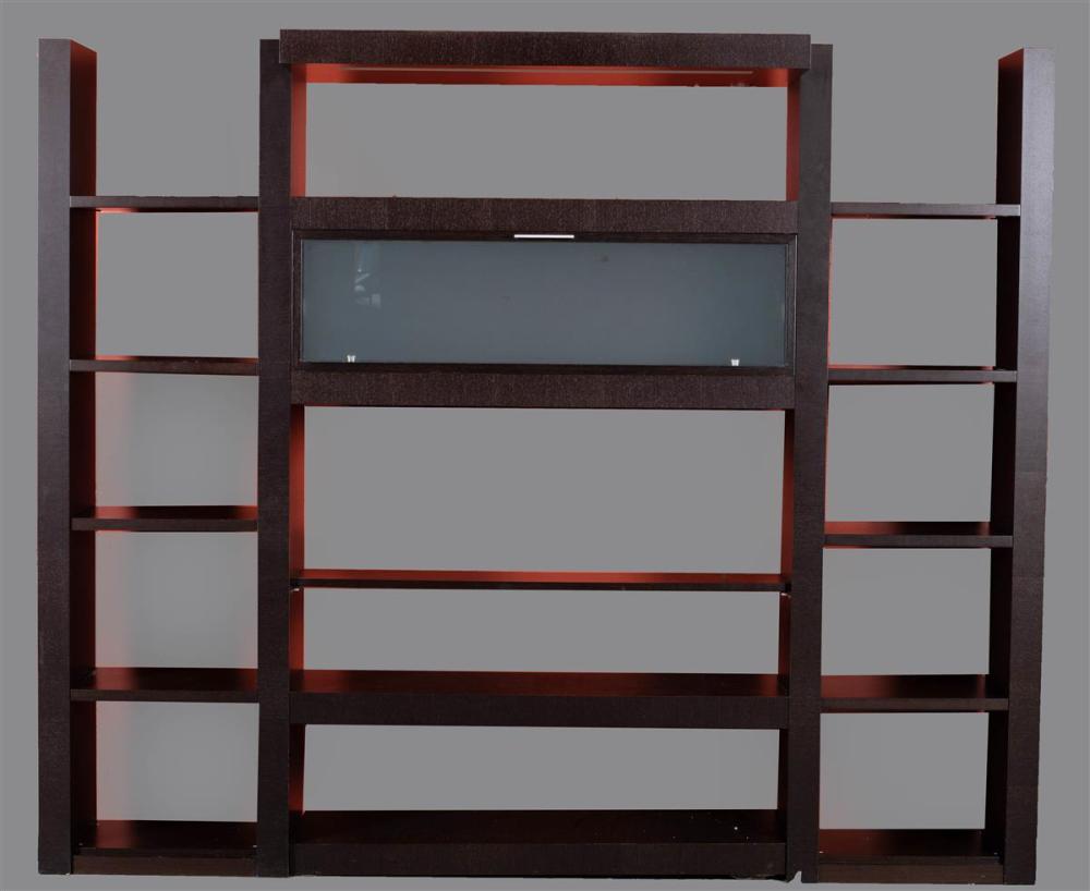 ROCHE BOBOIS BLACK STAINED OAK WALL
