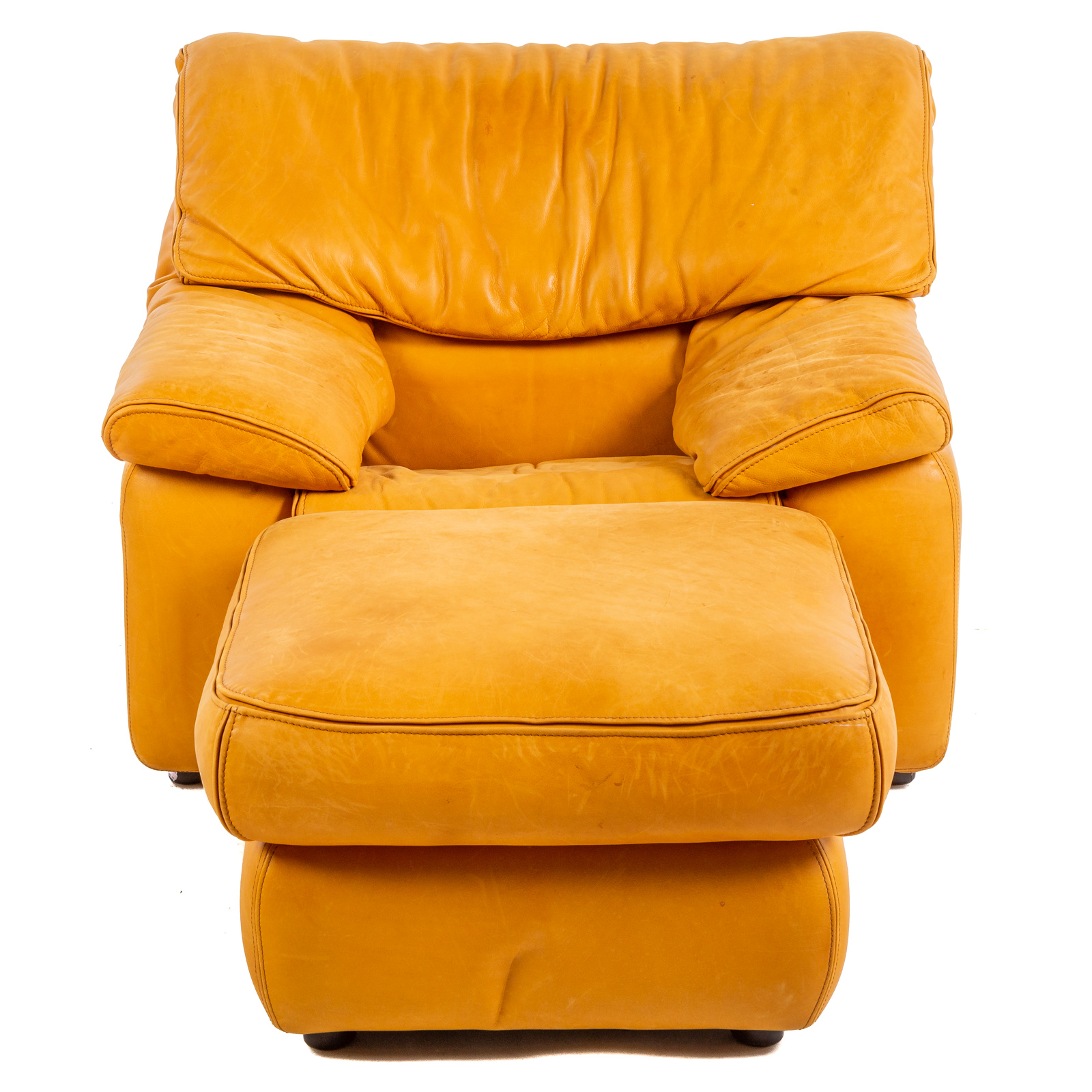 ROCHE BOBOIS LEATHER CHAIR &