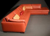 ROCHE BOBOIS LEATHER TWO-SECTI