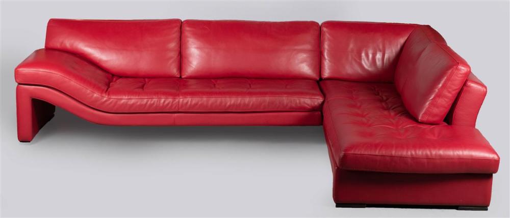 ROCHE BOBOIS PANORAMA TWO-PIECE RED