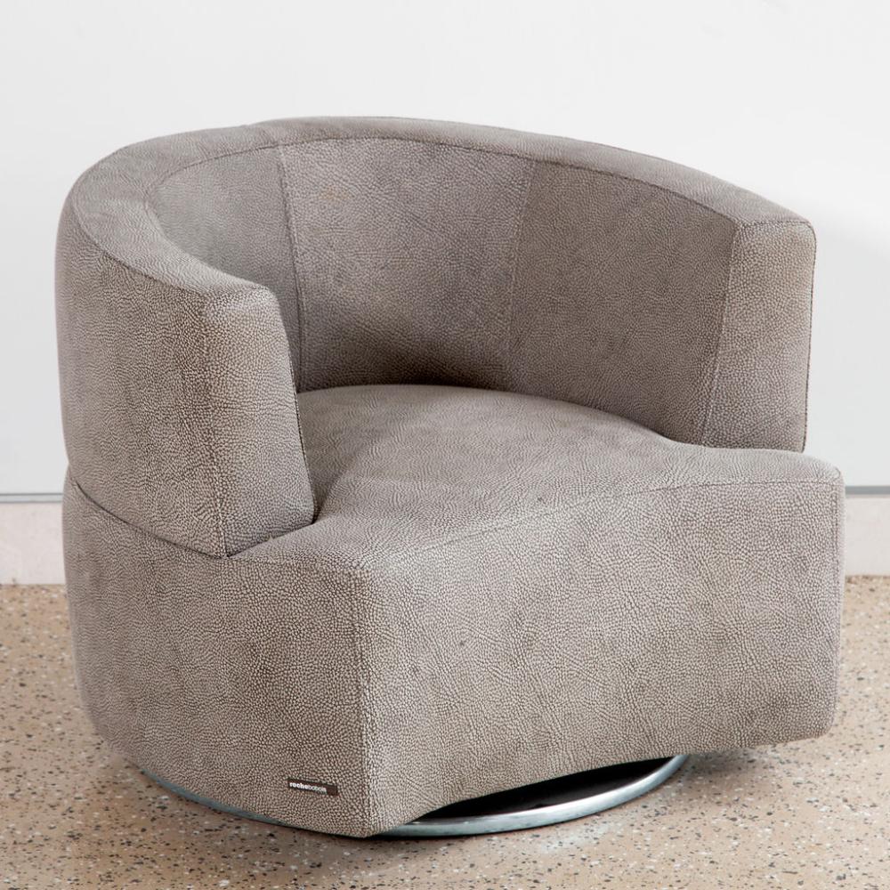 ROCHE BOBOIS SWIVEL ARMCHAIRRoche