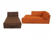 ROCHE BOBOIS TWO-PART SECTIONA
