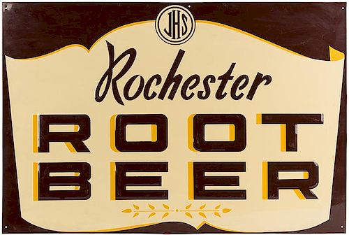 ROCHESTER ROOT BEER EMBOSSED TIN