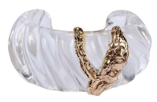 ROCK CRYSTAL AND GOLD