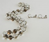 ROCK CRYSTAL AND SILVER NECKLA