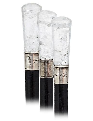 ROCK CRYSTAL DRESS CANE20th