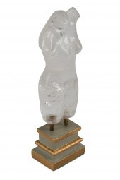 ROCK CRYSTAL FEMALE TORSO FIGU