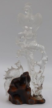 ROCK CRYSTAL FIGURAL GROUPING