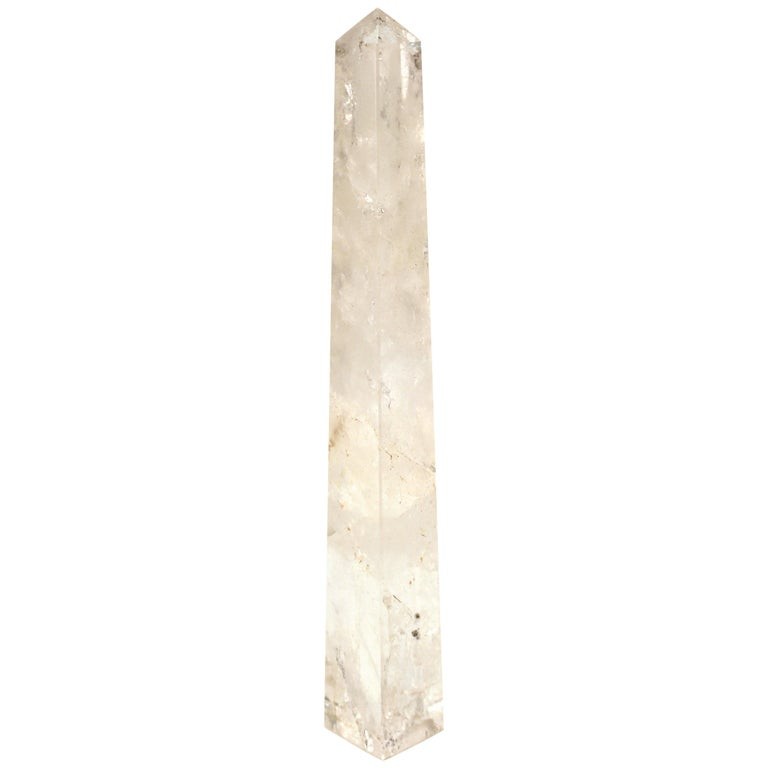 ROCK CRYSTAL QUARTZ OBELISK