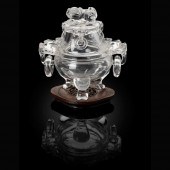 ROCK CRYSTAL TRIPOD CENSER WIT