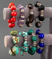 ROCKE GEM-SET HARDSTONE SILVER