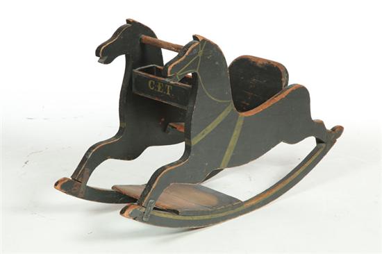 ROCKING HORSE TOY.  American  mid
