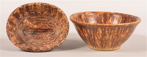 ROCKINGHAM GLAZED YELLOWWARE CORN