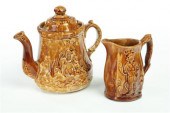 ROCKINGHAM PITCHER AND TEAPOT.