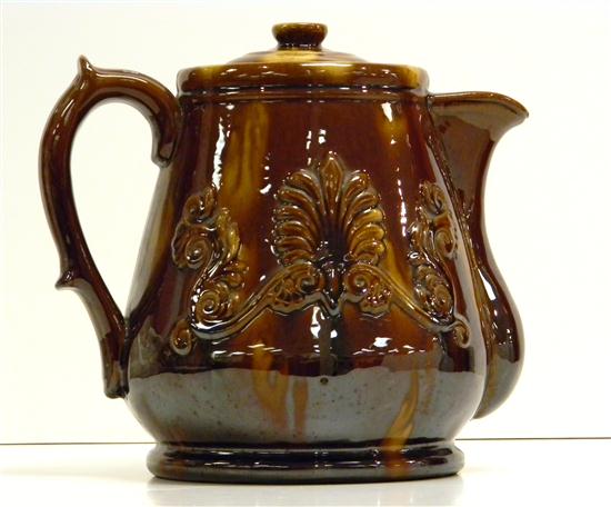 Rockingham type glaze covered