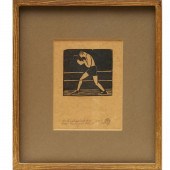 ROCKWELL KENT, RARE WOODBLOCK
