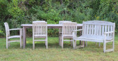 ROCKWOOD TEAK DINING TABLE AND
