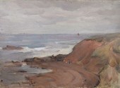 ROCKY COAST WITH FIGURINES AND