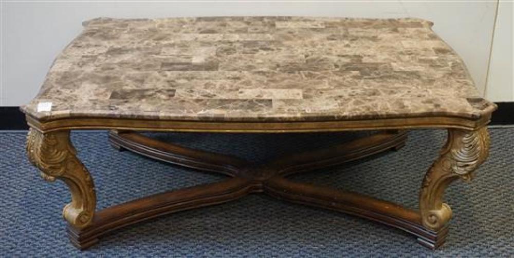 ROCOCO BROWN PAINTED AND MARBLE