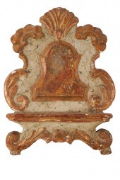 ROCOCO CARVED, PAINTED & GILT