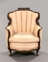 Rococo-Inspired Carved Mahogan