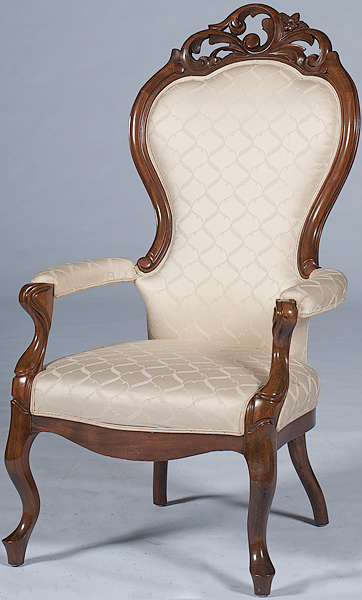 Rococo Revival Arm Chair American a