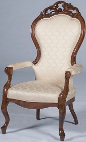 Rococo Revival Arm Chair Ameri