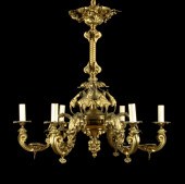 Rococo Revival Bronze and Bras