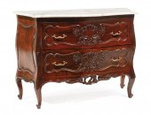 ROCOCO REVIVAL CARVED MAHOGANY