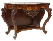 ROCOCO REVIVAL CARVED MAHOGANY