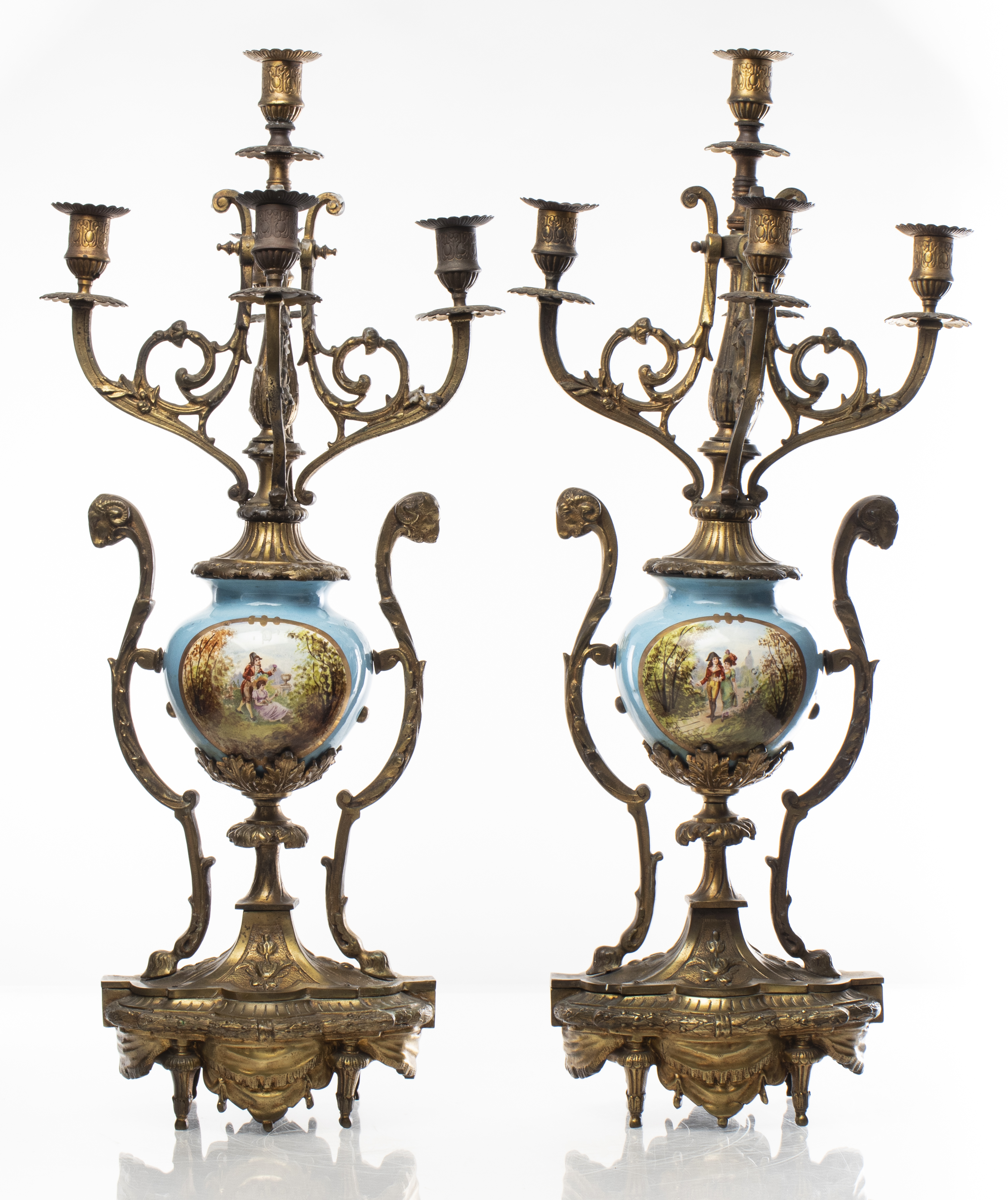 ROCOCO REVIVAL GILT BRONZE AND