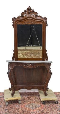 ROCOCO REVIVAL MARBLE-TOP CONSOLE
