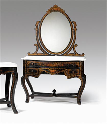 Rococo revival paint-decorated