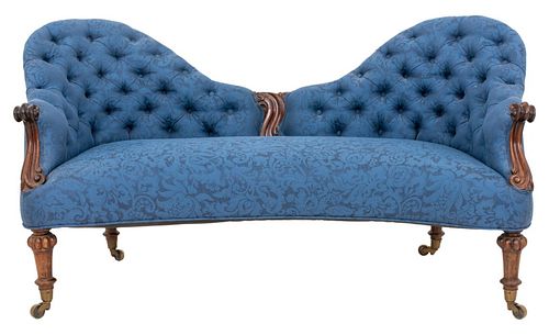 ROCOCO REVIVAL ROSEWOOD SOFA OR