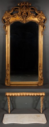 Rococo Revival style carved ge