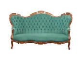 ROCOCO REVIVAL WALNUT SETTEE,