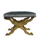 ROCOCO SILVER GILT BENCHthe se