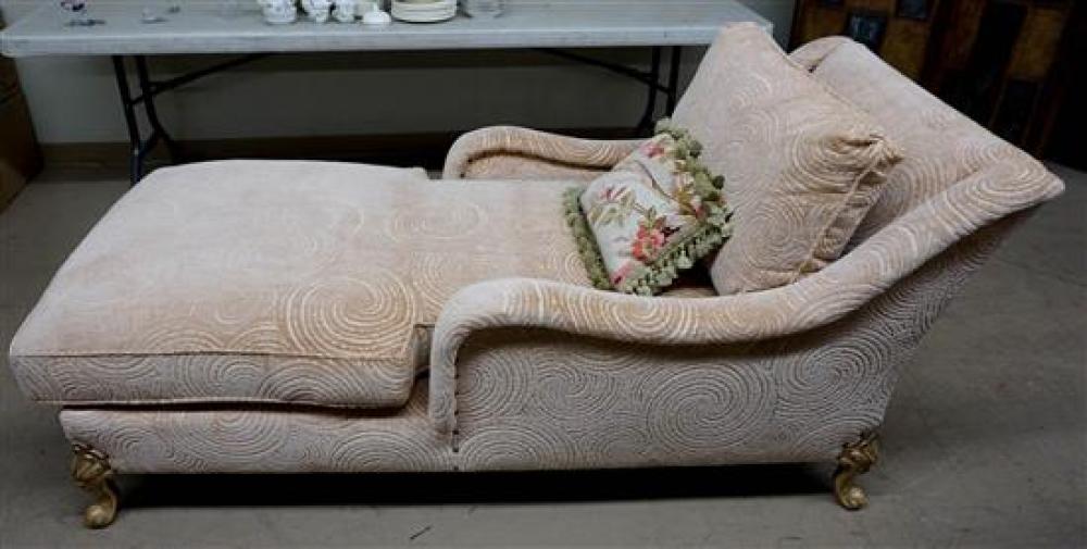 ROCOCO STYLE BEIGE CUT VELVET