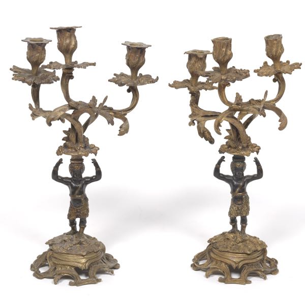 ROCOCO STYLE BLACKAMOOR CAST BRONZE